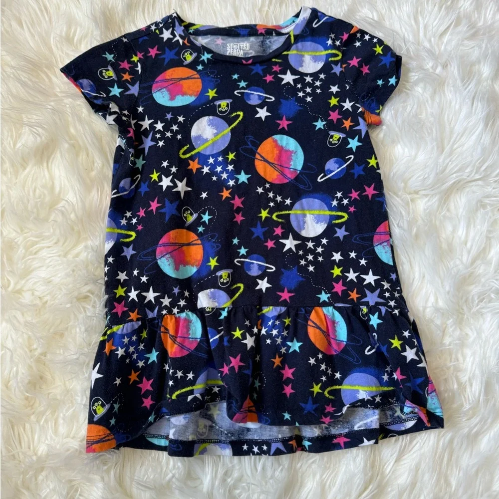 Cosmic Llamas Teal Kids T-Shirt